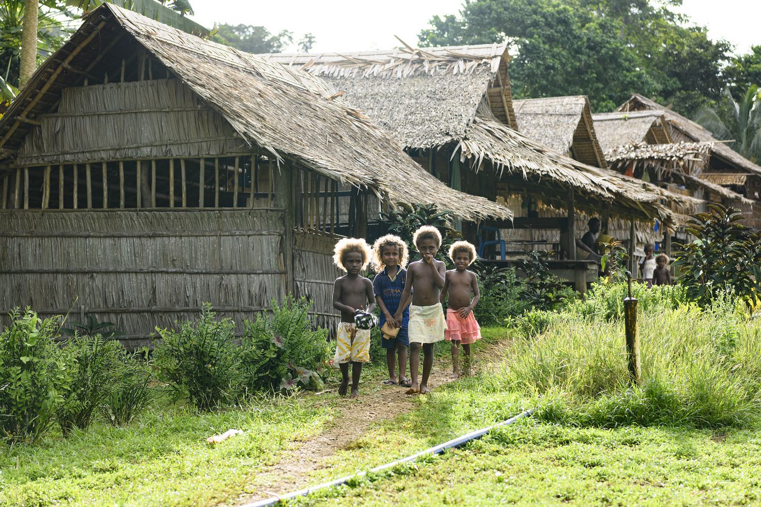 Sikaiana Cultural Village Honiara Solomon Islands Stock Photo
